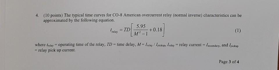 Solved 4. (10 points) The typical time curves for CO-8 | Chegg.com