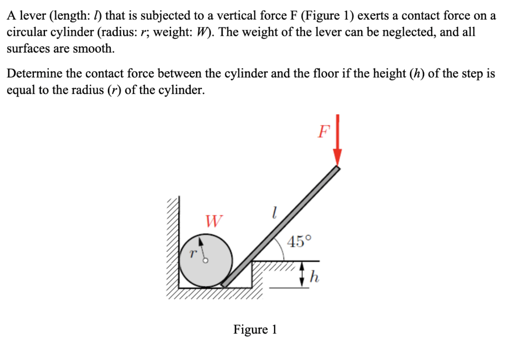 [Solved] A lever (length ( l ) ) that is subjected to