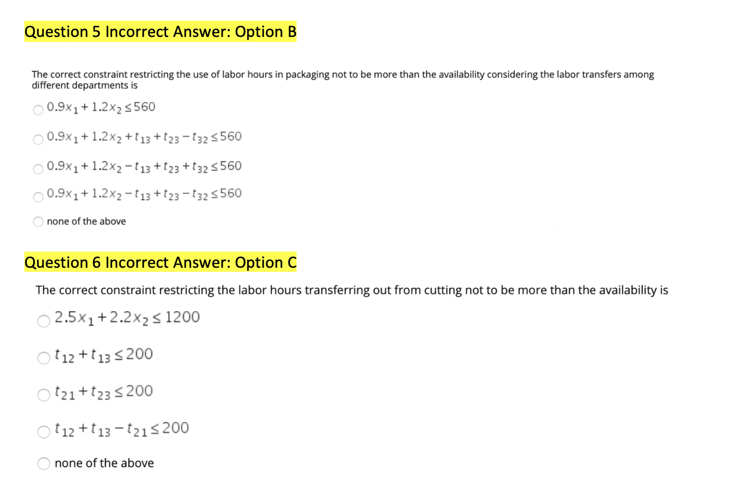 Solved I need help with questions that are highlighted | Chegg.com