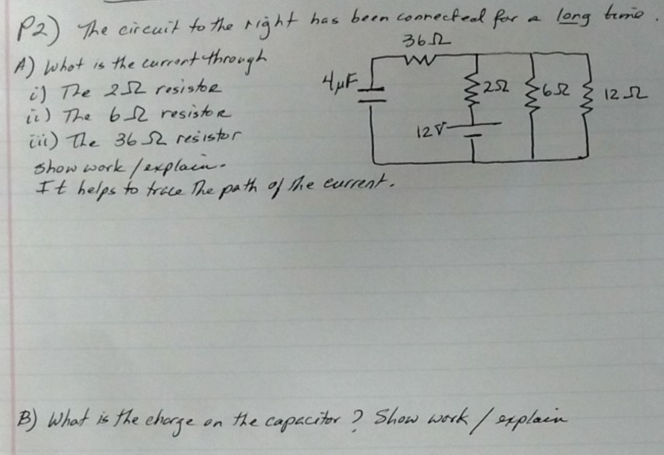 Solved the circuit to the right has been connected for a | Chegg.com
