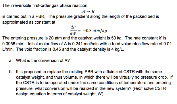 Fluidized Cstr Design Equation - Tessshebaylo