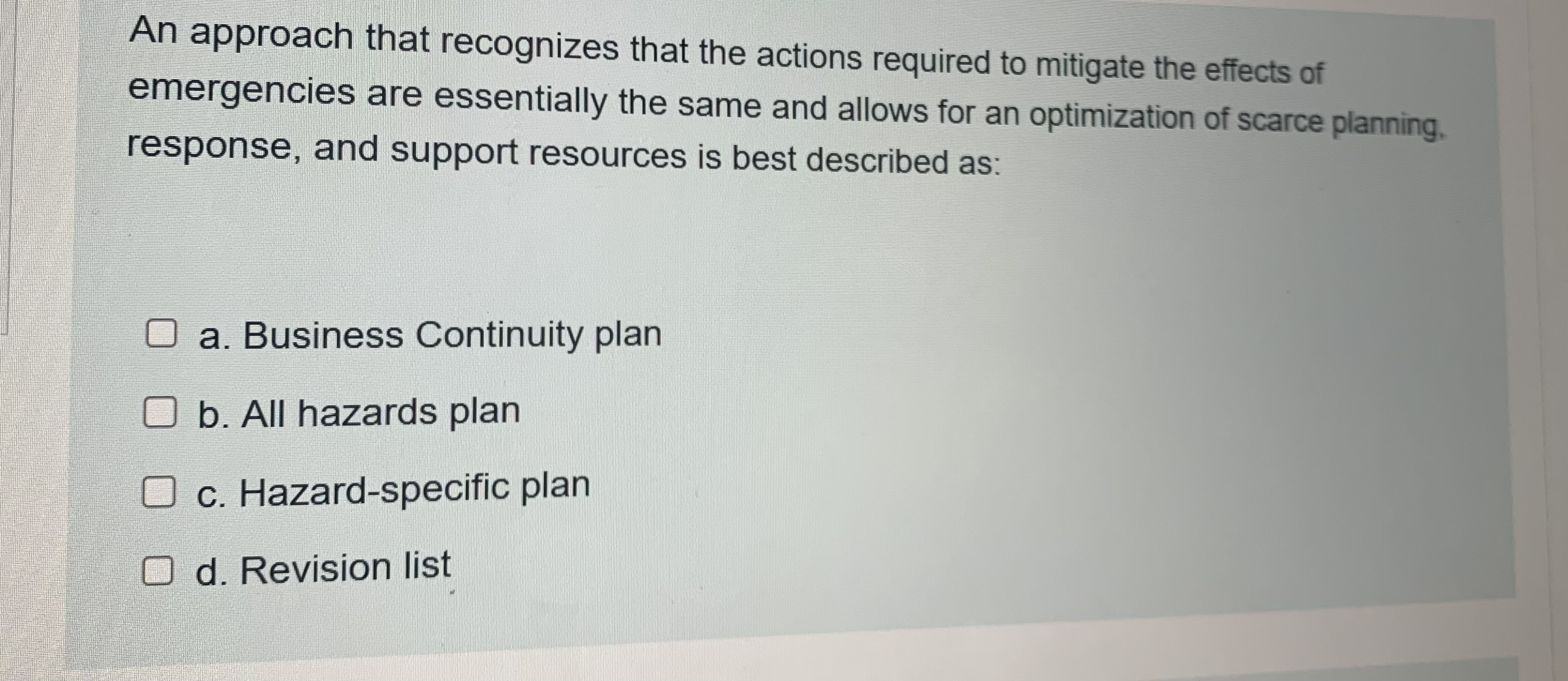 Solved An Approach That Recognizes That The Actions Required | Chegg.com