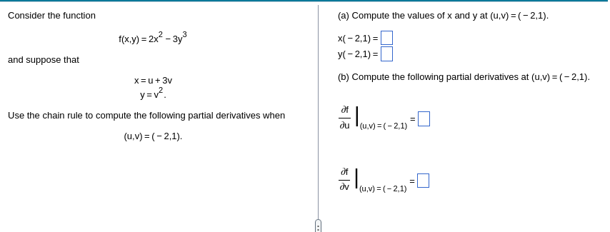 Solved Consider The Function F X Y 2x2−3y3 And Suppose That