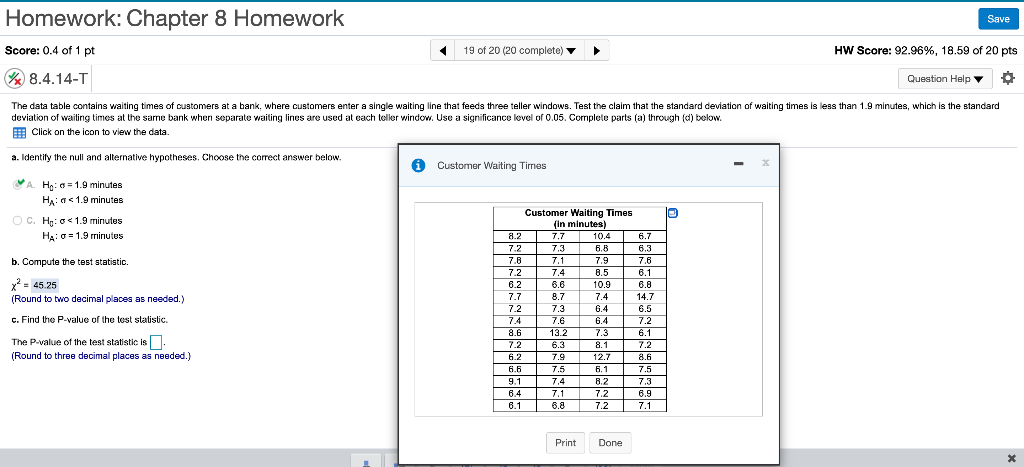 Solved Homework: Chapter 8 Homework Save Score: 0.4 of 1 pt | Chegg.com