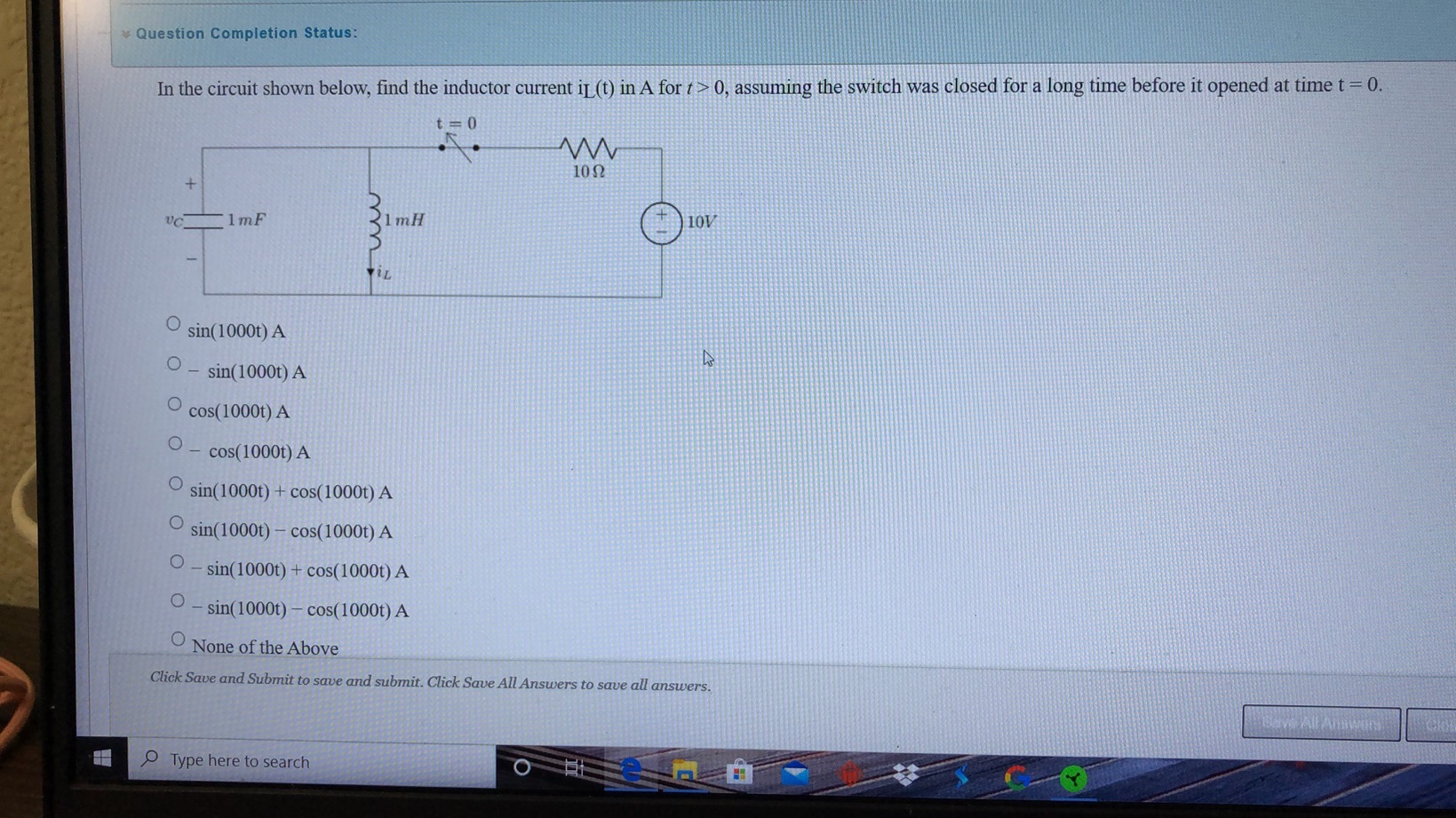 Solved Question Completion Status: In the circuit shown | Chegg.com