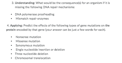 Solved 3. Understanding: What would be the consequence(s) | Chegg.com