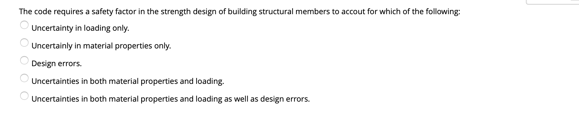 Solved The code requires a safety factor in the strength | Chegg.com