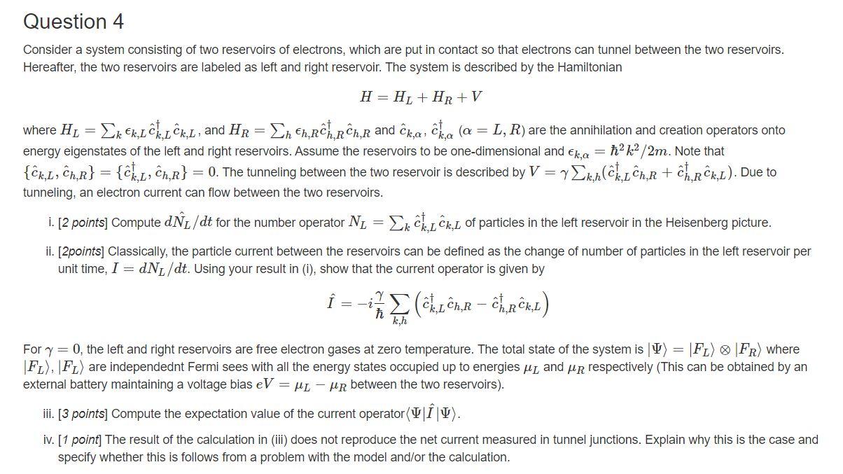 Question 4 Consider A System Consisting Of Two Res Chegg Com