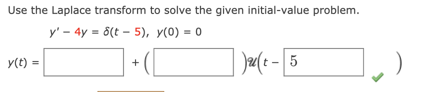 Solved answer in exact form for y(t) and i will leave a like | Chegg.com
