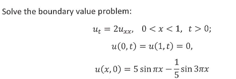 Solved Solve The Boundary Value Problem: | Chegg.com