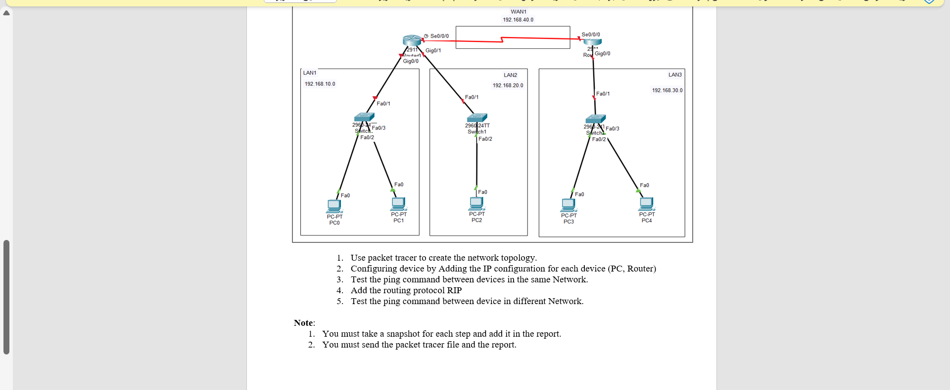 Solved 1. Use Packet Tracer To Create The Network Topology. | Chegg.com