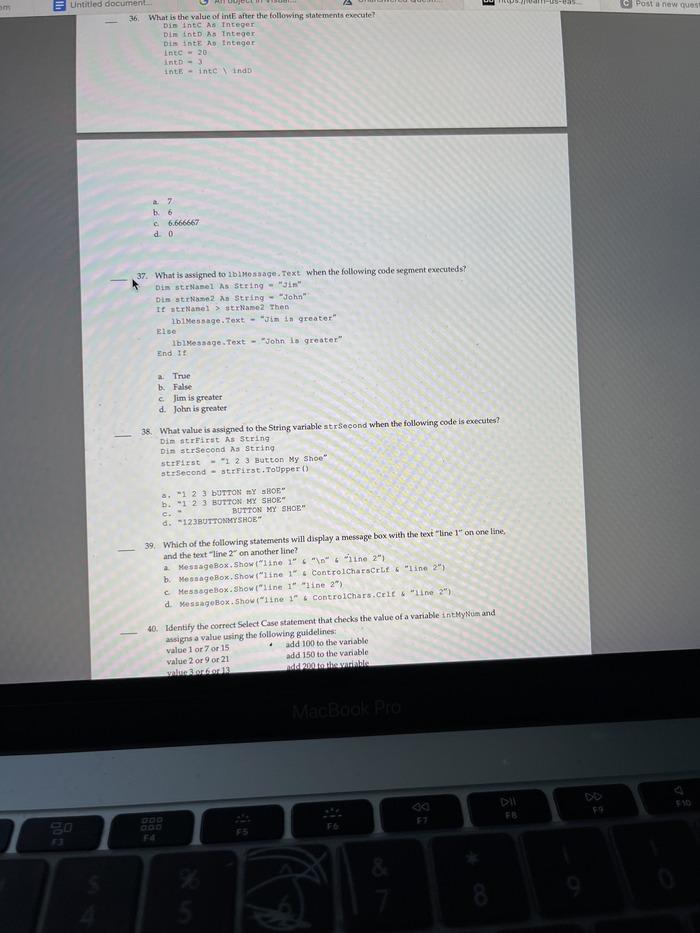 30. Identify the error in the following code: Private | Chegg.com