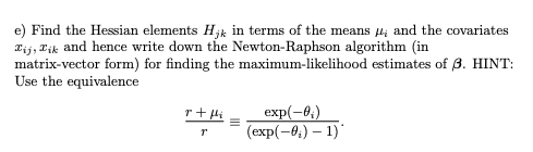 The negative binomial probability mass function is | Chegg.com