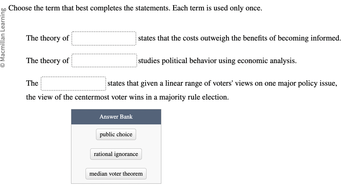Solved Choose the term that best completes the statements. | Chegg.com