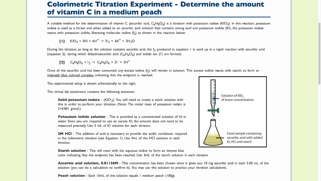 Solved Colorimetric Titration Experiment Determine the