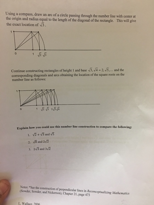 Solved Using a compass, draw an arc of a circle passing | Chegg.com