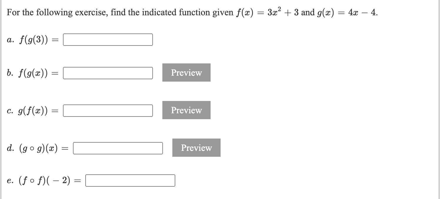 Solved For The Following Exercise, Find The Indicated | Chegg.com