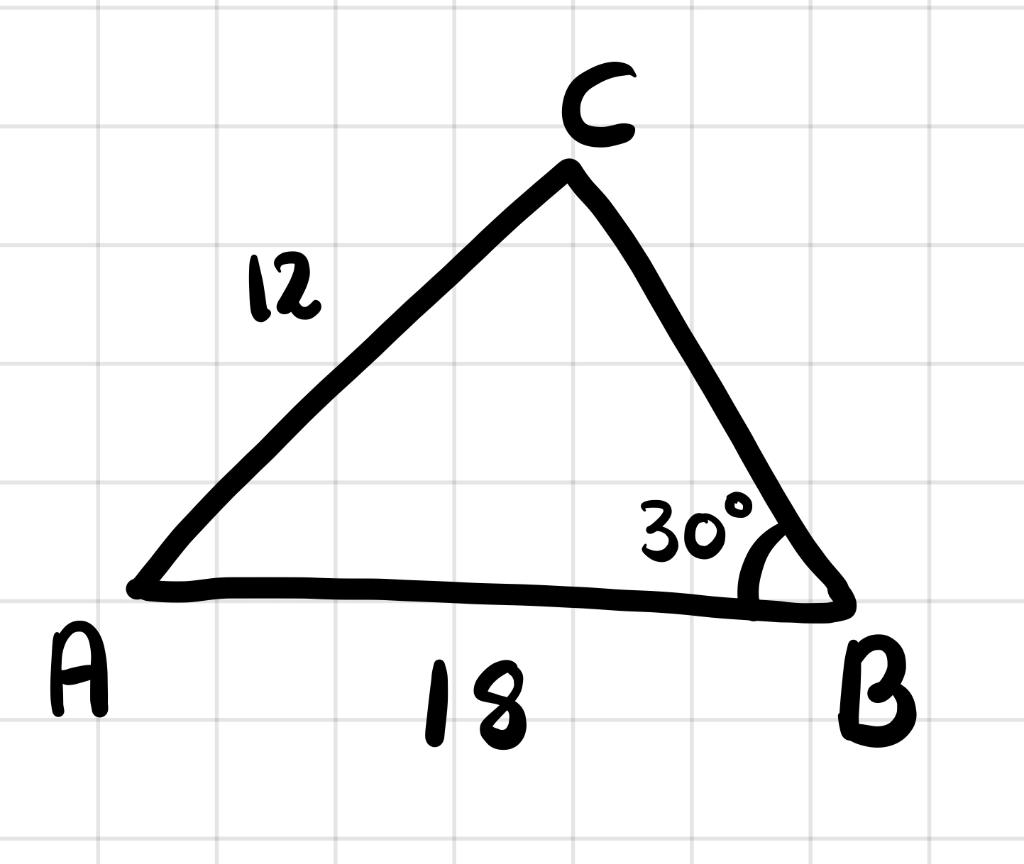 finding angles of a triangle with only sides