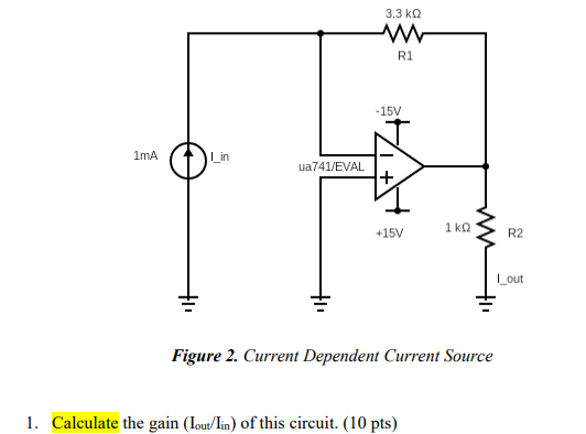 Figure 2. ﻿Current Dependent Current SourceCalculate | Chegg.com