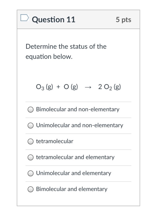 Solved Question Pts Determine The Status Of The Chegg Com