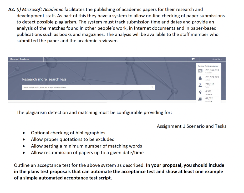 Solved 2. (i) Microsoft Academic facilitates the publishing | Chegg.com