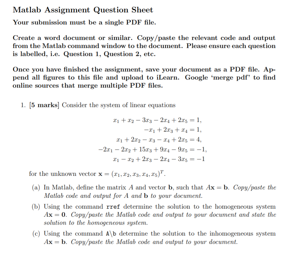 assignment question papers