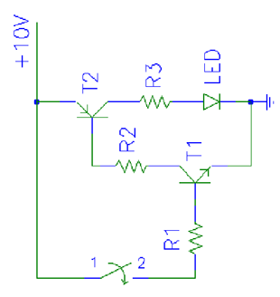 Solved To design and build a circuit using one NPN and one | Chegg.com