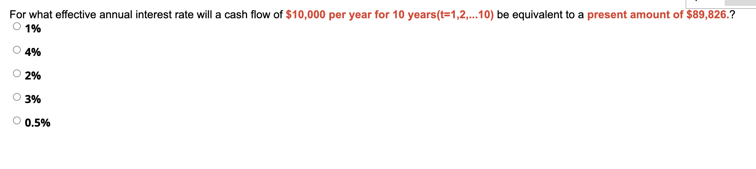 Solved For what effective annual interest rate will a cash | Chegg.com