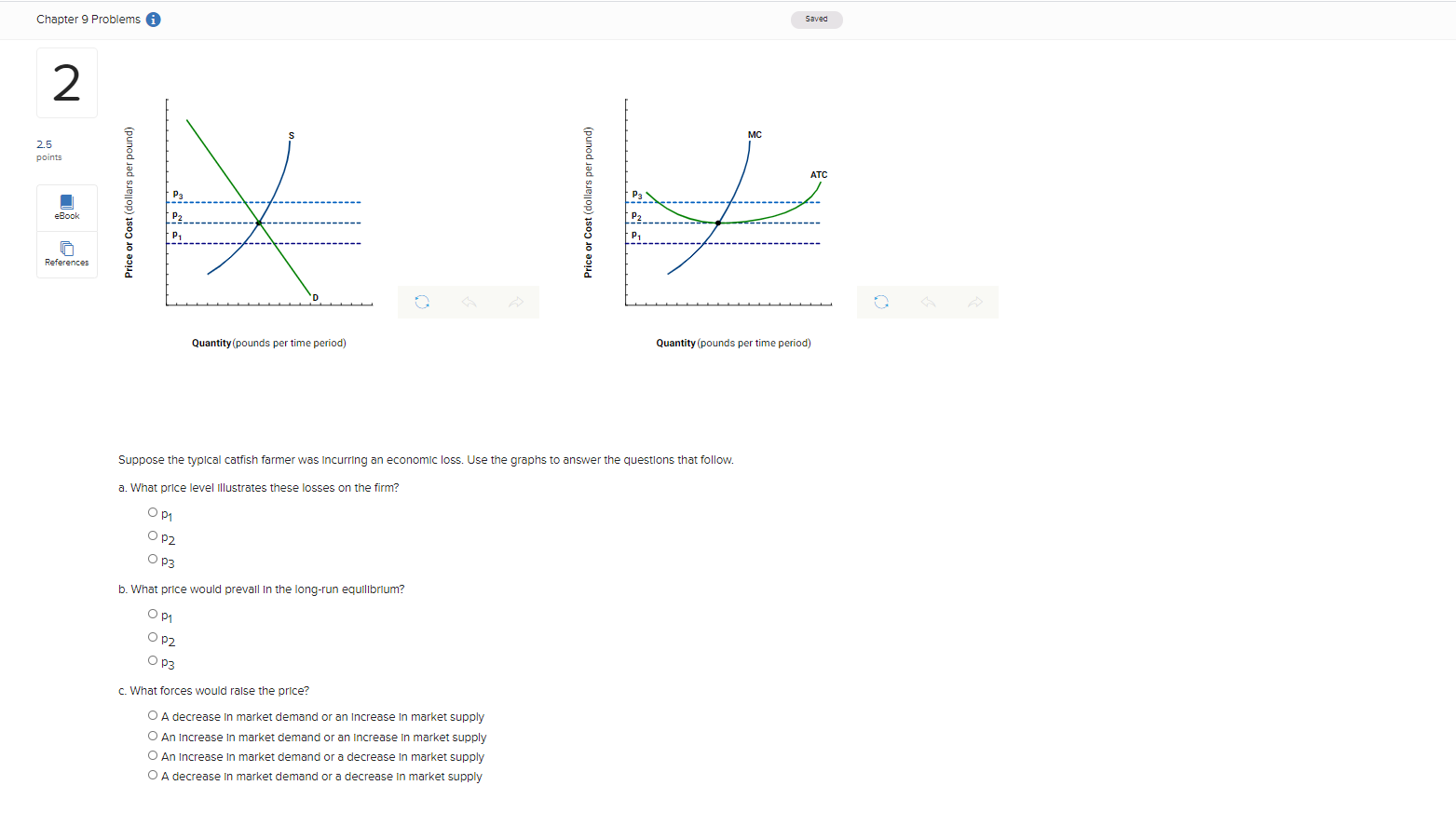 Solved Chapter 9 Problems i Saved 2 MC 2.5 points 1x ATC | Chegg.com