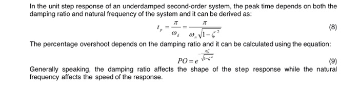 Solved 3. Calculate the minimum damping ratio and natural | Chegg.com