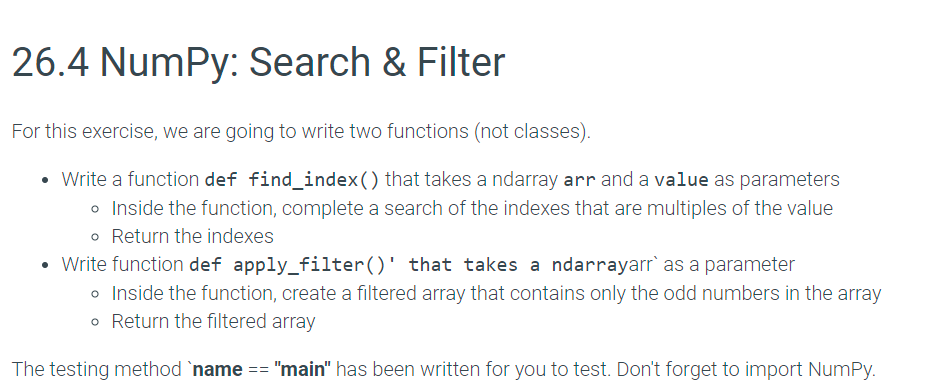 Solved For this exercise, we are going to write two | Chegg.com