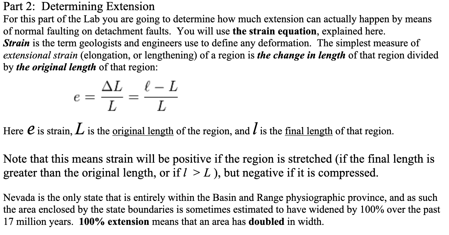 Solved Part 2 Determining Extension For this part of the