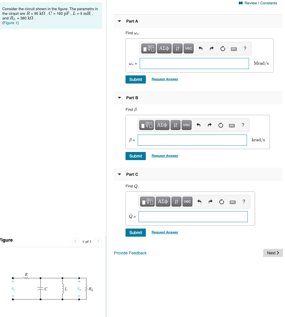 Solved A Review | Constants Consider the circuit shown in | Chegg.com