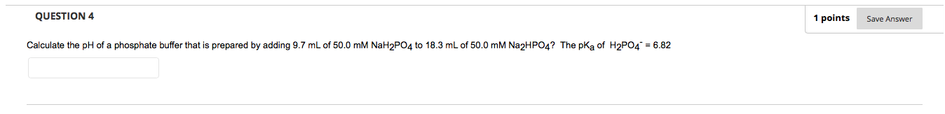 Solved Calculate the pH of a phosphate buffer that is | Chegg.com