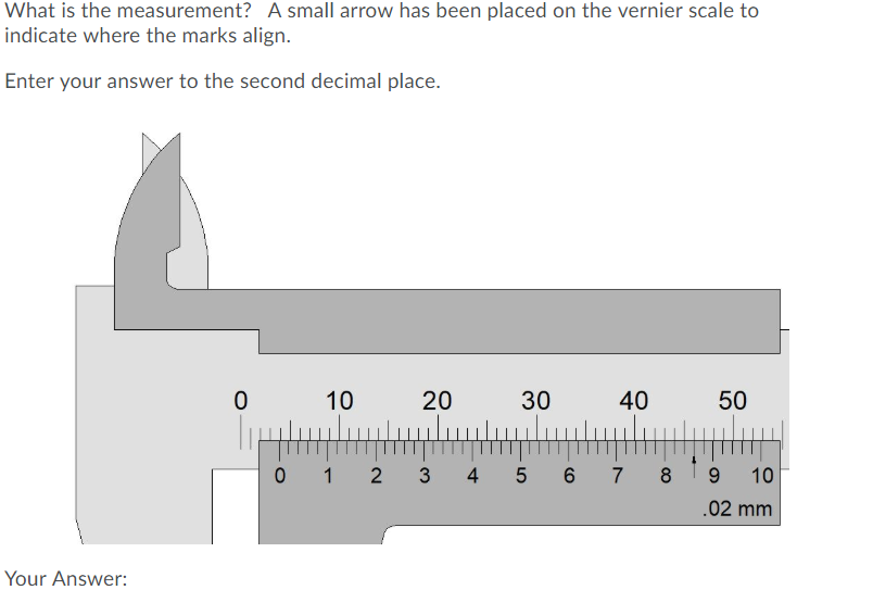 Messuring Arrow Math Solved What is the measurement? A small arrow has been | Chegg.com