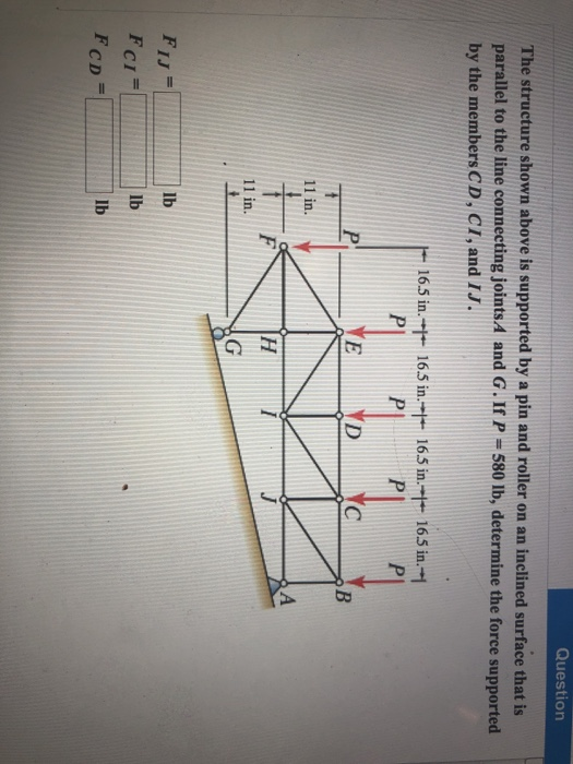 Solved Question The structure shown above is supported by a | Chegg.com