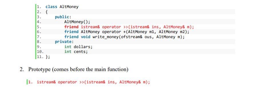 Solved Overloading Operators The input and output operators