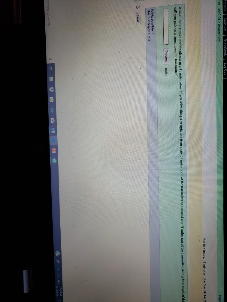 Solved a small radio transmitter broadcasts in a 41 mile