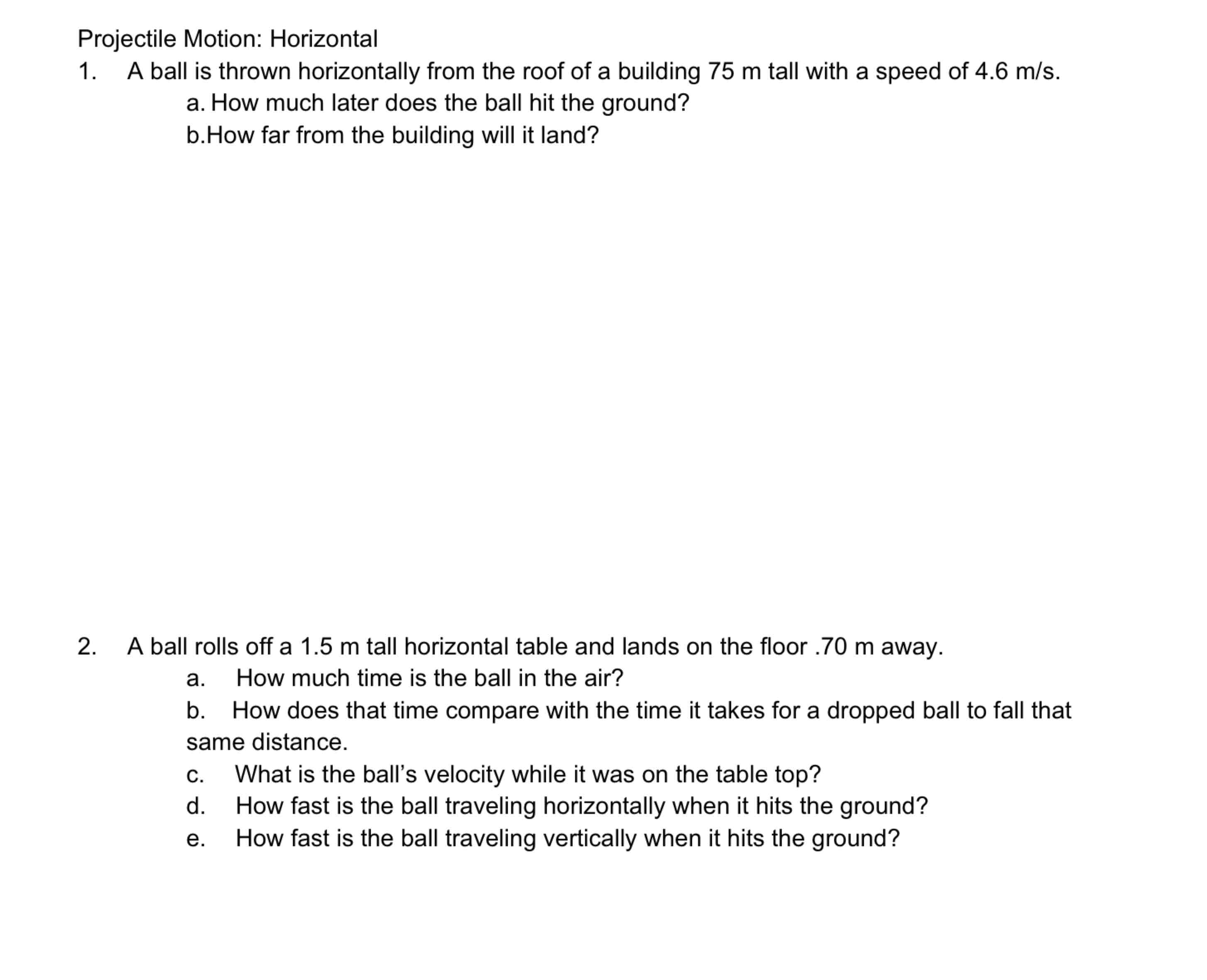 solved-a-ball-rolls-off-a-1-5m-tall-horizontal-table-and-chegg