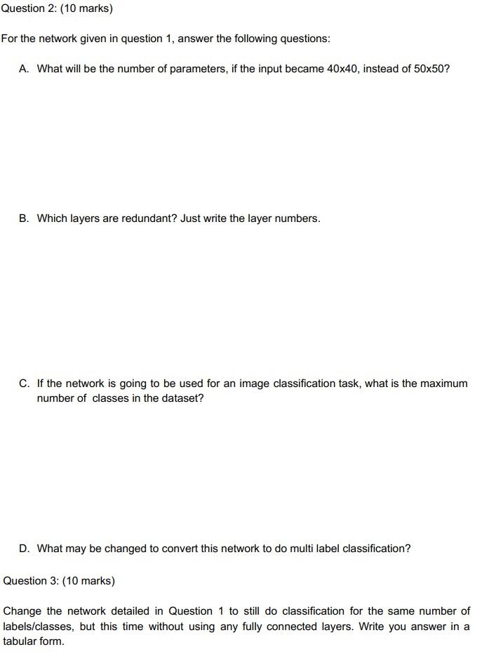Solved Consider a convolutional network with the following | Chegg.com
