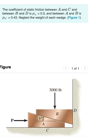 Solved The coefficient of static friction between A and C | Chegg.com