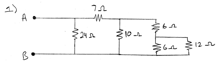 Solved Find the equivalent resistance between terminals A | Chegg.com