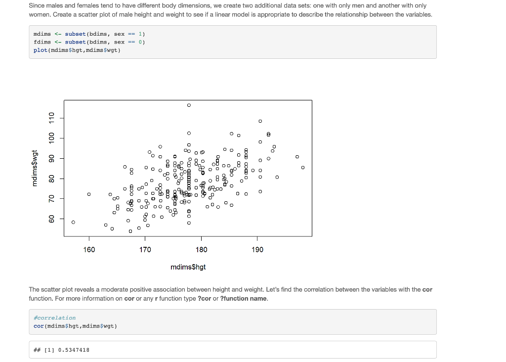 Linear Regression Example We will look at building a | Chegg.com