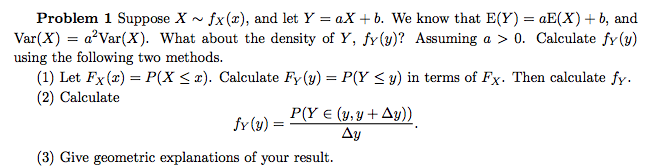 Solved Problem 1 Suppose X Fx X And Let Y Ax B W Chegg Com