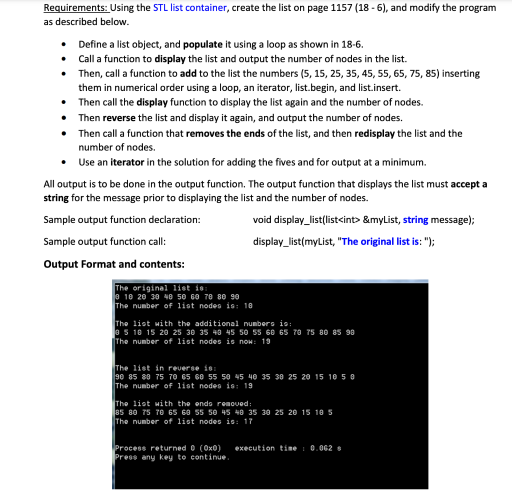 Solved Program 18-6 1 // This program demonstrates the STL | Chegg.com