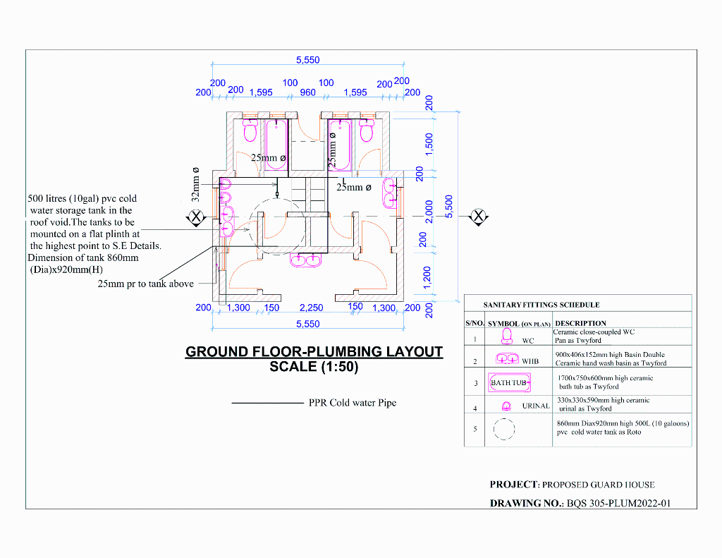 Solved Attached are the plumbing and installations drawings | Chegg.com