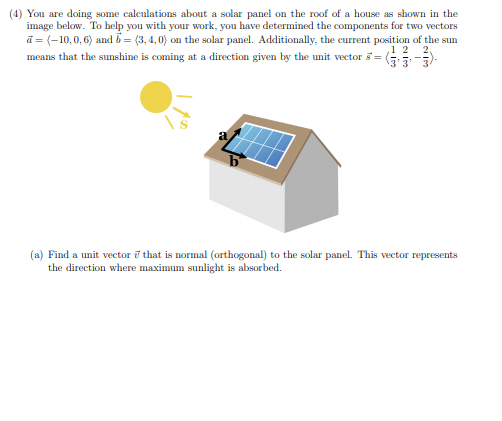 Solved (4) You are doing some calculations about a solar | Chegg.com