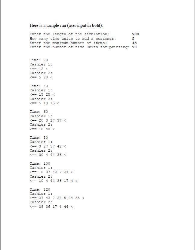 Solved For this homework, you will write a simulation of 2 | Chegg.com