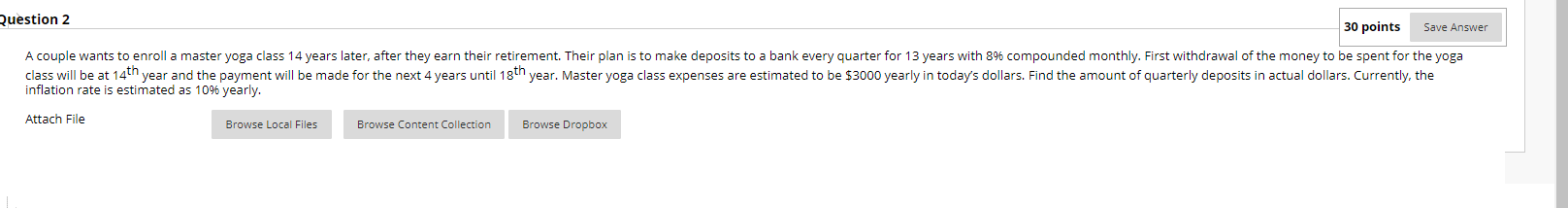 Solved Question 2 30 points Save Answer A couple wants to | Chegg.com