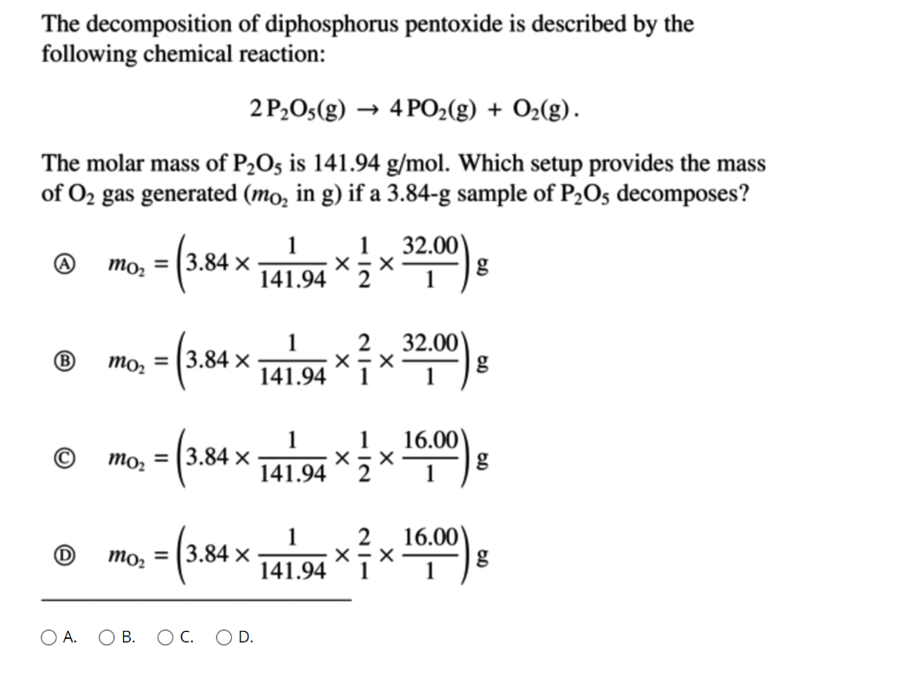 Solved The decomposition of diphosphorus pentoxide is | Chegg.com